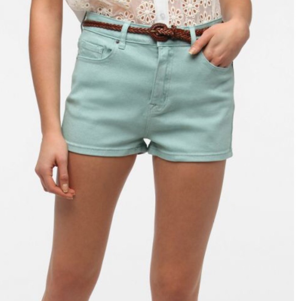 Urban Outfitters Teal high waisted shorts